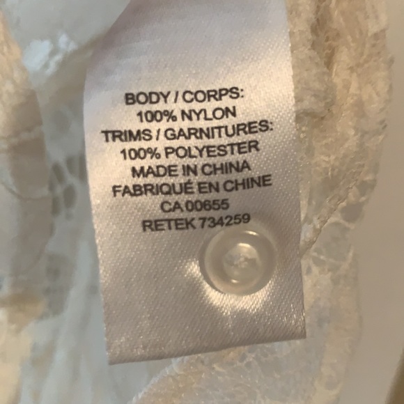 RW&CO - White Sleeveless Lace Neck-Tie Blouse - Picture 5 of 5